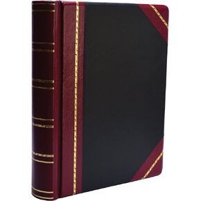 Wilson Jones Minute Book, Binder Only, Letter Size, 250 Page Capacity, Imitation Leather, Red (W396-11)