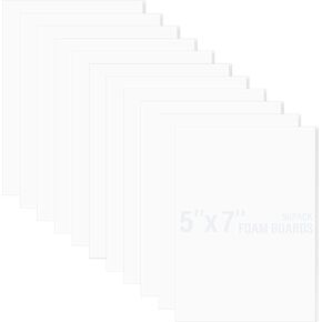 Golden State Art، حزمة من 50، ألواح دعم أساسية من الإسفنج (سُمك 1/8 بوصة، 11x14 أبيض)