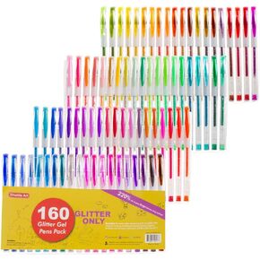 Shuttle Art 360 Pack Gel Pens Set, 180 Colors Gel Pen Set Plus 180 Color Refills Perfect for Adult Coloring Books Doodling Drawing Art Markers