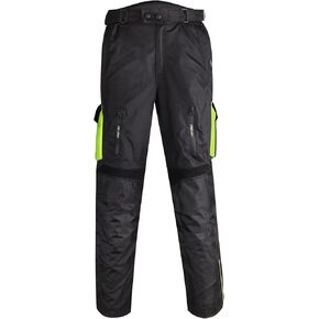 Motorcycle Pant for Men/Women|Waterproof|Windproof|All Season|Dual Sport Riding Pants with Removable CE Padding