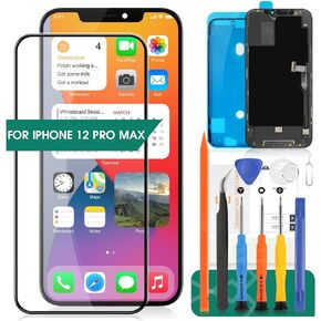 for iPhone 12 Pro Max Screen Replacement A2411 3D Touch LCD Screen Replacement A2342 LCD Display A2410 Touch Digitizer Assembly A2412 Repair Parts Kits