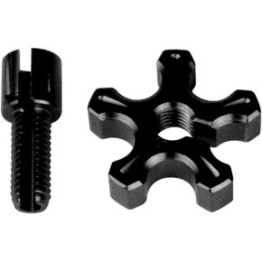 Motorcycle Clutch Brake Cable Wire Adjuster,Clutch Adjustment Screw Aluminum Clutch Cable Wire Adjuster Clutch Cable Screw,Black