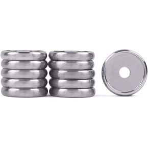 أقراص لنظام Discbound لدفاتر الملاحظات والمخططات والمجلات، سبيكة معدنية 28 مم، 11 قطعة - فضي in Kuwait