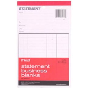 Mead Statement Business Blanks, 1 Notebook, 54 Sheets (64900)
