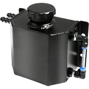 Universal 1L Radiator Coolant Overflow Tank,Aluminum Radiator Coolant Overflow Expansion Tank,Recovery Water Tank Reservoir,Water Coolant Overflow Expansion Tank Reservoir