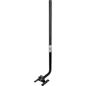 32.8" Universal TV Antenna Mount，Adjustable Antenna Mounting Pole，Weatherproof Mast Pole，Steel J-Mount for Outdoor/Attic Roof Wall Installation (Black)