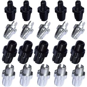 20 pcs 10mm M10 7mm M7 Bike Brake Handle Lever Fastener Adjusting Barrels Screws Bolt MTB Bicycle Aluminium Alloy for Mountain Bike Road Bike Silver Black