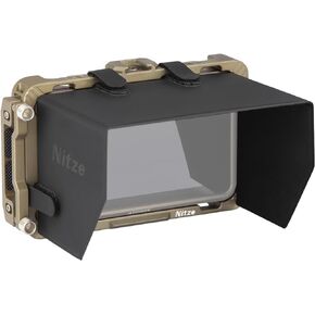 Nitze Cage Kit for Atomos Ninja/Ninja Ultra/Ninja V/Ninja V Plus/Shinobi/ZATO Connect Monitor with HDMI Cable Clamp and PU Sunhood - JT-A05B