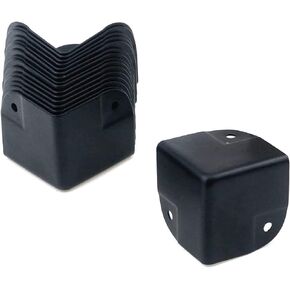 MY MIRONEY 16PCS 1.57" Metal Corner Protectors Black Cabinets Speaker Corner Edge Protectors Case Box Cabinet Corner Protectors Guards with Screws