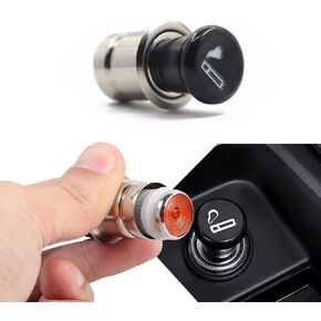 Car Cigarette Lighter, DC 12V Car Cigarette Lighter Plug Cover, 12V Cigarette Lighter Plug Auto Replacement Accessories Fits Most Vehicles