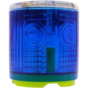 Aolyty Solar Strobe Warning Light Strong Magnetic Base Flashing Super Bright 360 Degree Automatically Turn On Waterproof for Construction Traffic Factory (Blue)