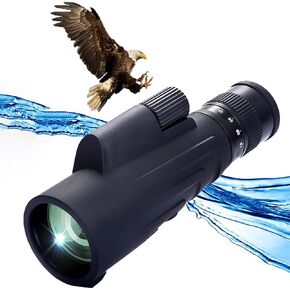 Monoculars 10-30X50 Zoom Monocular Waterproof Clear Low Light Vision Portable Telescope for Adults with Smartphone Adapter and Sturdy Tripod FMC Lens ＆ BAK4 Prism for Camping Travling Sports