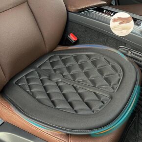 Big Ant Car Seat Cushion, Comfort Memory Foam Driver Seat Cushion Improve Driving View, Sciatica and Lower Back Pain Relief, Seat Cushions for Car Seat Driver, Office Chair, Wheelchair - Black