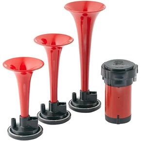 HELLA 013410011 Black 12/24V Air 1-Tone BX Horn Kit