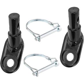 2PCS Upgraded Bicycle Trailer Hitch Adapter Bike Trailer Coupler Metal Instep Bike Trailer Attachment Connector Accessory for Instep and Bike(45-Degree Coupler)