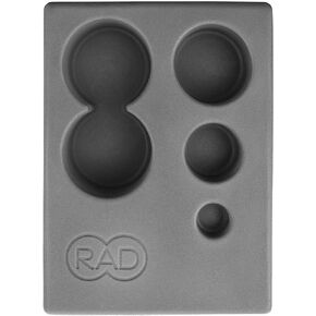 RAD Block/EVA Foam Yoga Block in Gray with Storage for Myofascial Release, Self Massage, Mobility and Recovery