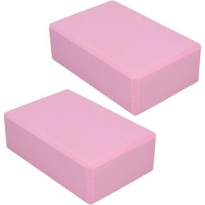 Pink Yoga Block, 2PCS Pink Yoga Blocks 2 Pack Foam Material for Meditation for Pilates in Kuwait