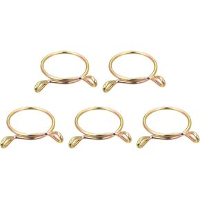 uxcell Fuel Line Hose Clips, 5pcs 55mm ID Fit 56.5-57mm OD Hose 65Mn Steel Water Pipe Air Tubing Spring Hose Clamps for Motorcycle Scooter