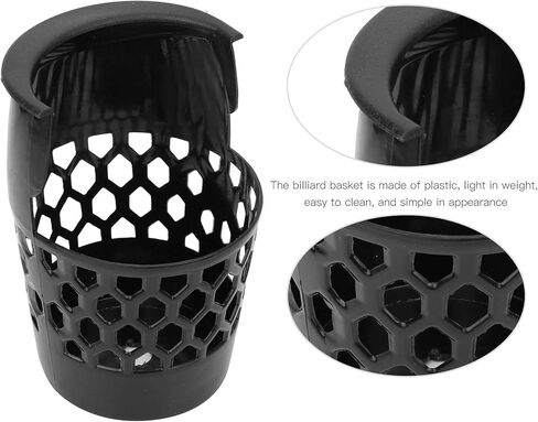 6 قطع من جيوب البلياردو من RiToEasysports، سلال كرات بلياردو شبكية من البلاستيك، ملحقات بديلة لشبكة البلياردو، جيوب متدلية لطاولة البلياردو in Kuwait