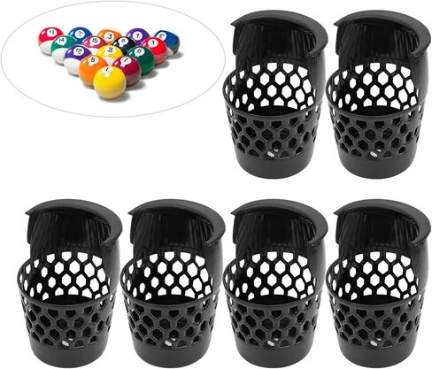 6 قطع من جيوب البلياردو من RiToEasysports، سلال كرات بلياردو شبكية من البلاستيك، ملحقات بديلة لشبكة البلياردو، جيوب متدلية لطاولة البلياردو in Kuwait