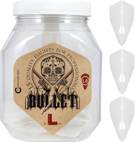 L-Style Dart Flights: L8 PRO Bullet - for Soft Tip and Steel Tip Darts in Saudi Arabia