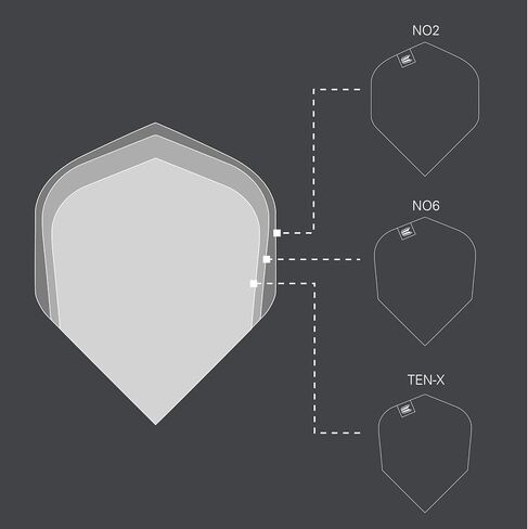 Target Crux No.2 Pro Ultra Dart Flights - 3 Set Pack (9 in Total) in Saudi Arabia