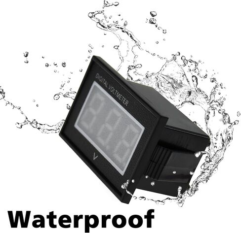 Waterproof Monitor 12V 24V 36V 48V Golf cart LED Digital Volt Meter Battery Meter Gauge led Voltage Display DC15-120V Apply to Golf Cart Car EZGO Yamaha, Cars, Boats, etc Voltage Monitoring. in Saudi Arabia
