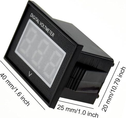 Waterproof Monitor 12V 24V 36V 48V Golf cart LED Digital Volt Meter Battery Meter Gauge led Voltage Display DC15-120V Apply to Golf Cart Car EZGO Yamaha, Cars, Boats, etc Voltage Monitoring. in Saudi Arabia