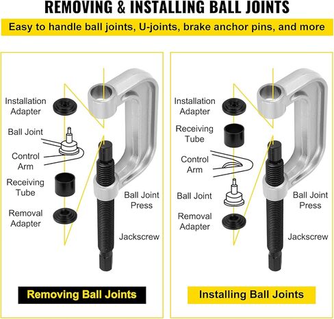 طقم وصلة كروية 21 قطعة من Mohorn، أداة إزالة وصلة كروية لإصلاح السيارات الفاخرة، مجموعة خدمة وصلة كروية رئيسية لإزالة وتركيب in Kuwait