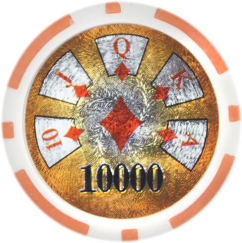 Brybelly Hi-Roller Poker Chip Heavyweight 14-Gram Clay Composite – Pack of 50 in Saudi Arabia