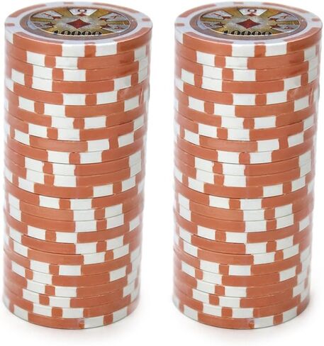 Brybelly Hi-Roller Poker Chip Heavyweight 14-Gram Clay Composite – Pack of 50 in Saudi Arabia
