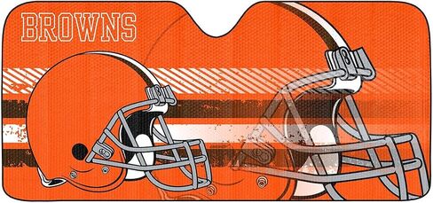 Fanmats NFL Windshield Sun Shade Auto Shade، Sun Shield Sun Visor Accordion ثلاثي الطي للتخزين 59 بوصة × 29.5 بوصة، تصميم الفريق الملون in Kuwait