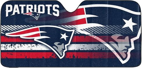 Fanmats NFL Windshield Sun Shade Auto Shade، Sun Shield Sun Visor Accordion ثلاثي الطي للتخزين 59 بوصة × 29.5 بوصة، تصميم الفريق الملون in Kuwait