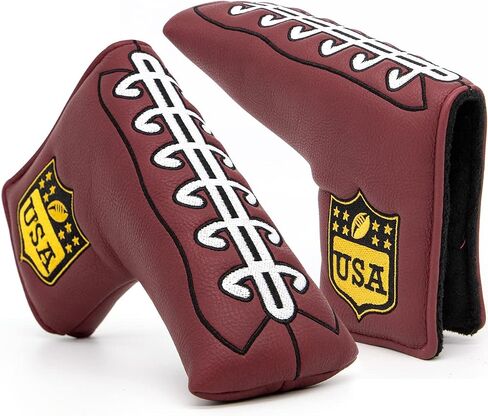 Soccer Golf Blade Putter Club Head Cover Headcover Magnetic for golf Clubs fits Blade Style Putters - Synthetic Leather Putter Cover fits Scotty Cameron Select Newport series Putters in Saudi Arabia