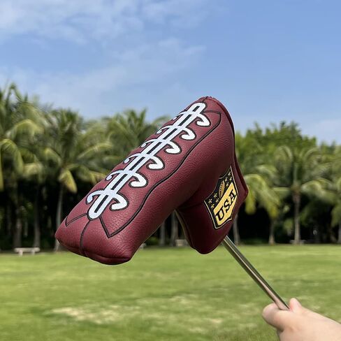 Soccer Golf Blade Putter Club Head Cover Headcover Magnetic for golf Clubs fits Blade Style Putters - Synthetic Leather Putter Cover fits Scotty Cameron Select Newport series Putters in Saudi Arabia