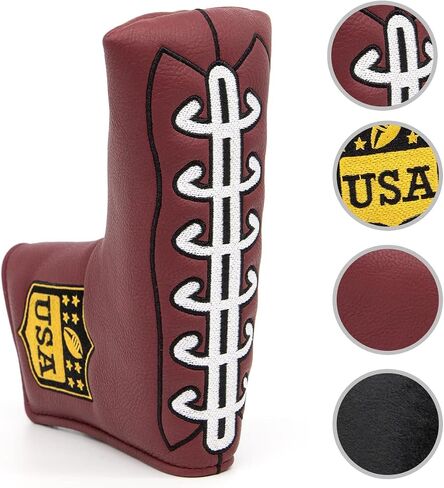 Soccer Golf Blade Putter Club Head Cover Headcover Magnetic for golf Clubs fits Blade Style Putters - Synthetic Leather Putter Cover fits Scotty Cameron Select Newport series Putters in Saudi Arabia
