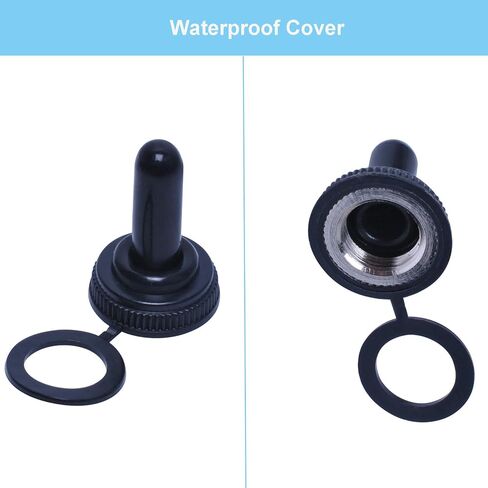 Podoy Momentary Switch Toggle Rocker (𝗢𝗡)-𝗢𝗳𝗳-(𝗢𝗡) عالي التحمل مع حذاء لـ 15A 125V SPDT 3 أوضاع (ON)-Off-(ON) مفتاح تبديل محمل بنابض in Saudi Arabia