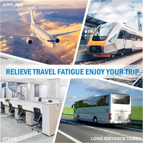 Velamo Airplane Footrest Upgrade Foot Hammock Airplane for Airplane Office Bus Travel with Sleep mask Airplane Travel Accessories, Airplane Essentials Reduce Swelling and Soreness in Kuwait