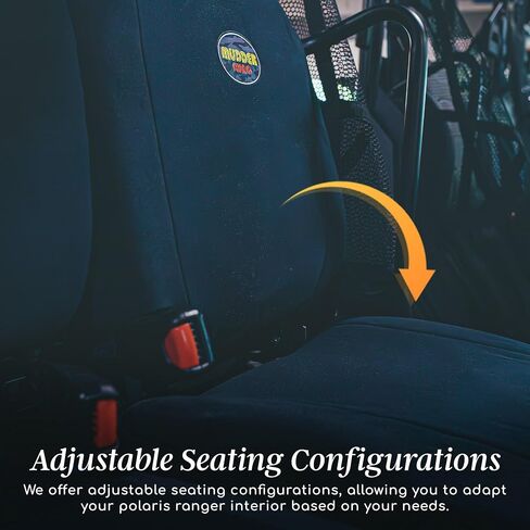 Polaris Ranger Seat Covers Compatible with UTV XP Full-Size Models 900,1000 | 2011-2023 | Water Repellent Split Seat Covers | All-Weather-Proof Padded Neoprene Material (Split) in Saudi Arabia