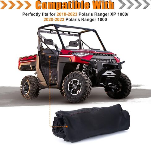 BORDAN UTV Seat Cover for 2018-2023 Polaris Ranger XP 1000/2020-2023 Polaris Ranger 1000, Heavy Duty 1680D Waterproof Full Protection Outdoor Seat Cover Set(3 PCS) in Saudi Arabia