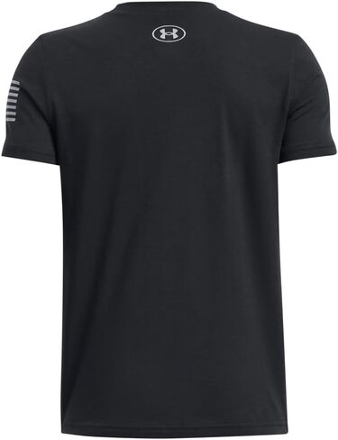تي شيرت بشعار Freedom للأولاد من Under Armour، (002) أسود / / فولاذي، متوسط in Saudi Arabia