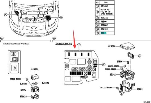82641-47020 7281-8502 رقم 1 مرحل متكامل لـ: ياريس بريوس سكيون كورولا ماتريكس ميراي rav4 هايس in Kuwait