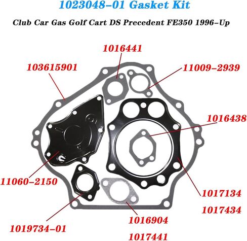 1023048-01 مجموعات ربط السيراميك الارضي لنادي السيارات عربة الغولف الغاز DS سابقة 1996-Up FE350 المحرك in Kuwait