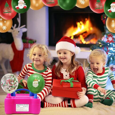 Electric Balloon Pump Kit,110V-120V Portable Dual-Nozzle Electric Inflator, Electric Balloon Pump for Birthday Party, Wedding, Christmas Decoration in Saudi Arabia