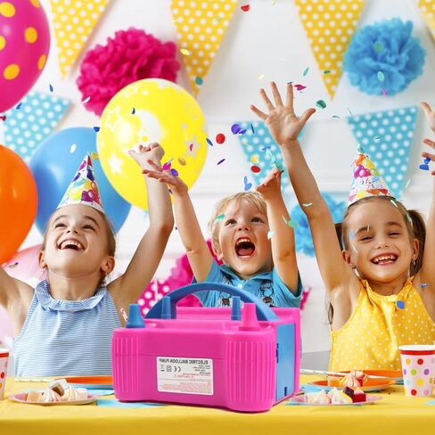 Electric Balloon Pump Kit,110V-120V Portable Dual-Nozzle Electric Inflator, Electric Balloon Pump for Birthday Party, Wedding, Christmas Decoration in Saudi Arabia