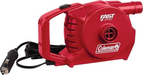 Coleman QuickPump Air Pump for Air Beds & Inflatables, Portable Air Pump with Fast Inflation or Deflation, Battery-Powered/Rechargeable/12-Volt/120-Volt Power Options in Saudi Arabia