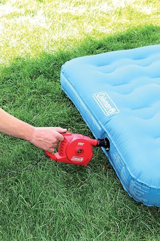 Coleman QuickPump Air Pump for Air Beds & Inflatables, Portable Air Pump with Fast Inflation or Deflation, Battery-Powered/Rechargeable/12-Volt/120-Volt Power Options in Saudi Arabia