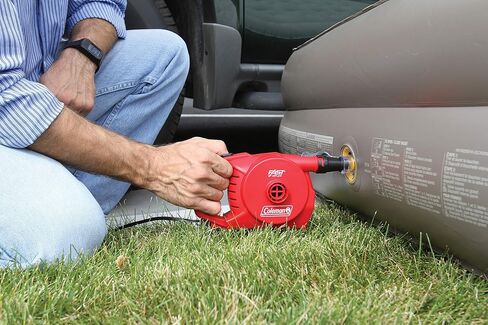 Coleman QuickPump Air Pump for Air Beds & Inflatables, Portable Air Pump with Fast Inflation or Deflation, Battery-Powered/Rechargeable/12-Volt/120-Volt Power Options in Saudi Arabia