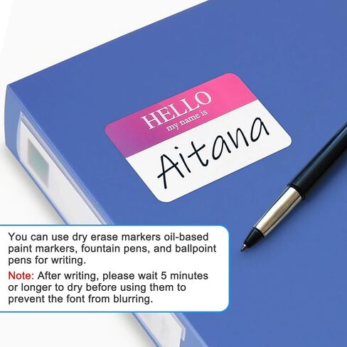345 قطعة من ملصقات بطاقات الاسم، علامات أسماء ملونة مقاس 3 × 2، ملصقات Hello My Name 15 لونًا، Hello My Name is علامة اسم للحفلات والعائلة والمنزل والمكتب والمدرسة، وعصا فارغة على ملصقات أسماء الرعاية النهارية in Kuwait