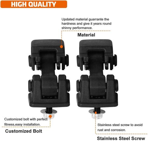 طقم قفل غطاء محرك السيارة TJ متوافق مع ملحقات 1997-2006 Jeep Wrangler TJ 55176636AD، 68038118AA TJ Latches Catch Set in Kuwait